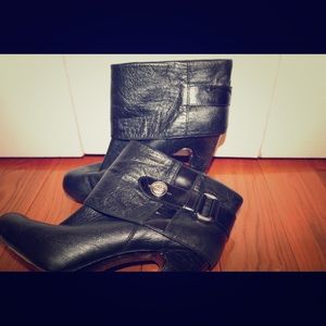 Coach leather ankle boots